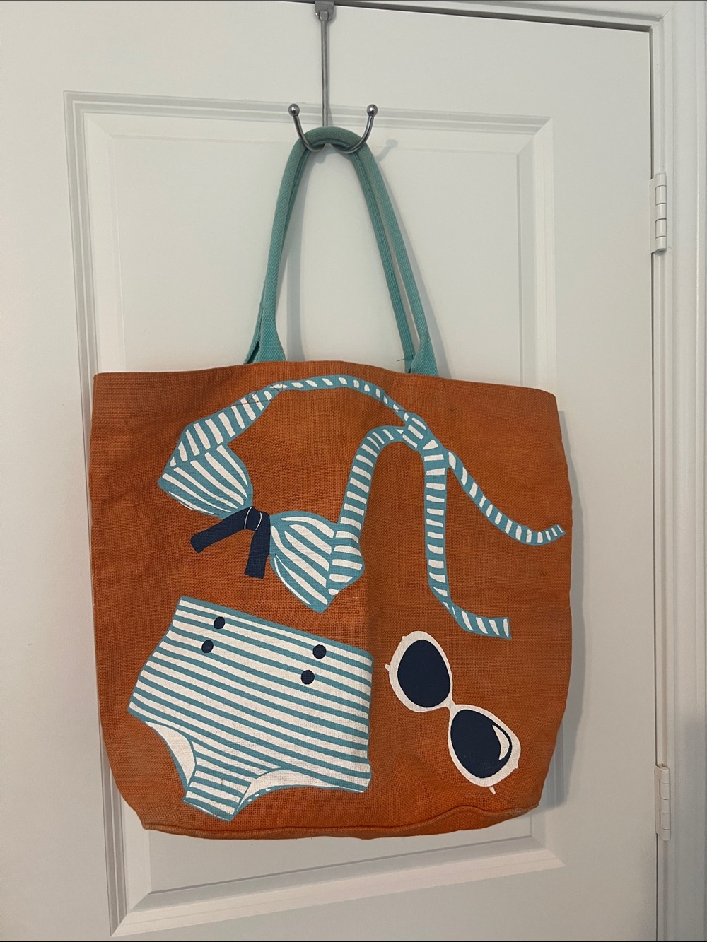 Mud Pie extra large beach tote.